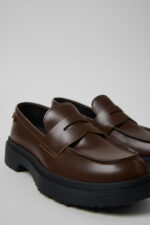 Walden Brown Leather Moccasins for Women.