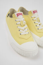 Camaleon Yellow recycled cotton sneakers for women