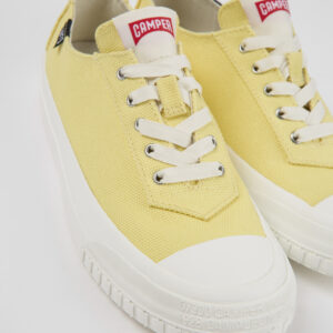 Camaleon Yellow recycled cotton sneakers for women