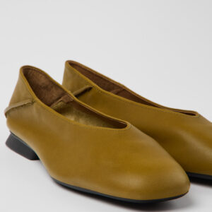 Casi Myra Green Leather Women's Moccasin.