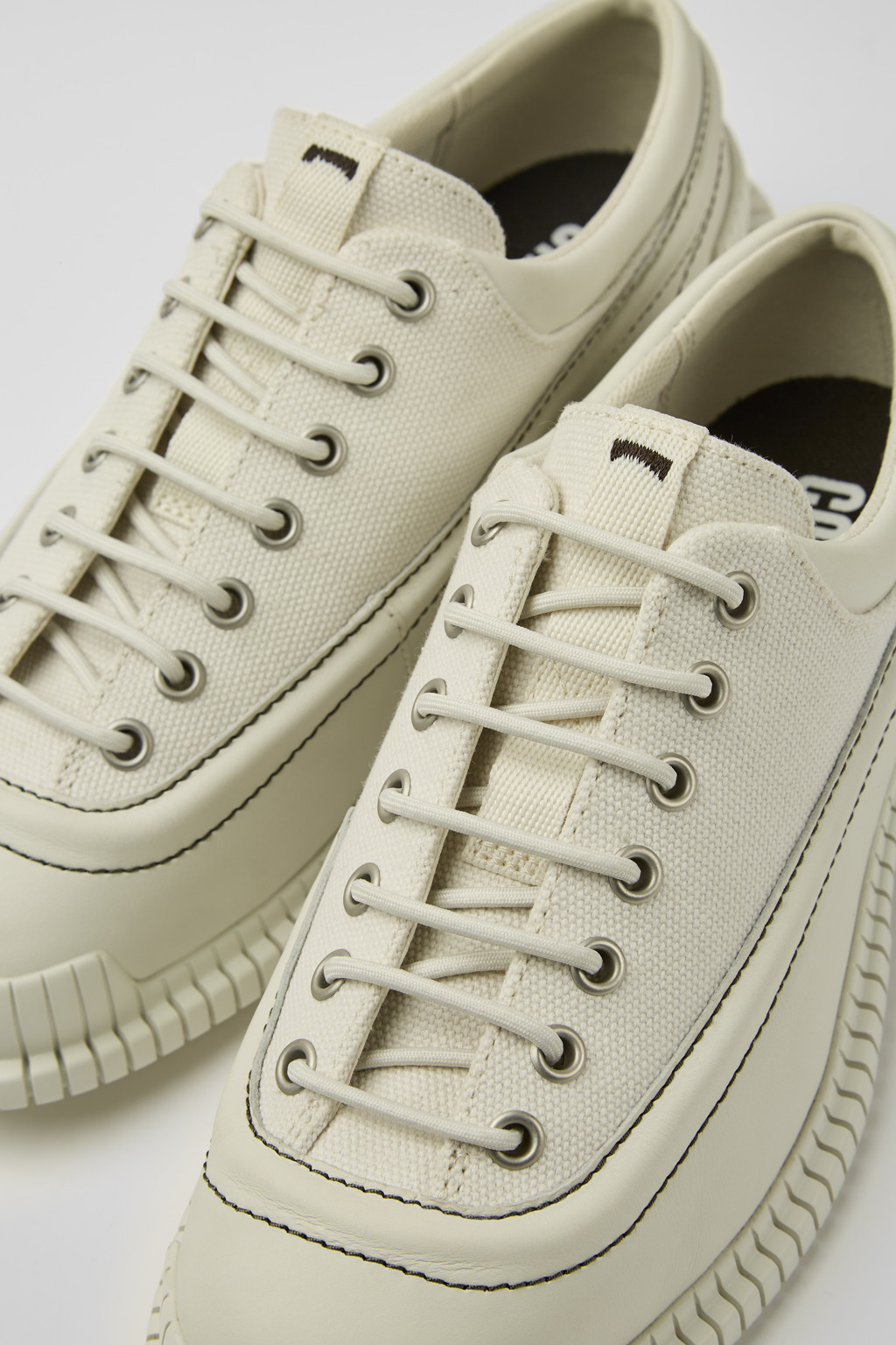 Pix White lace up shoes