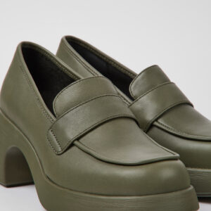 Thelma Green leather shoes for women