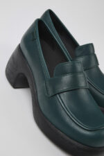 Thelma Green Leather Loafer for Women