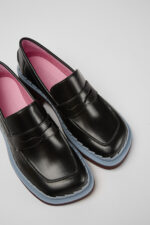 Taylor Black leather women's heels