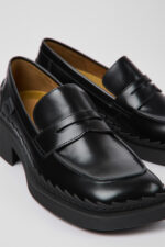 Taylor Black leather loafers for women