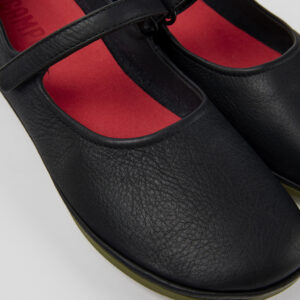 Right Black Leather Mary Jane for Women