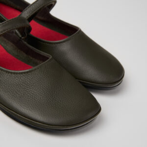 Right Nina Green Leather Shoes for Women.