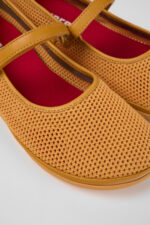 Right Orange Textile/Leather Ballerina for Women
