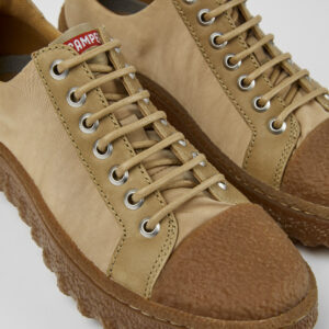 Ground MICHELIN Beige textile and leather shoes for women