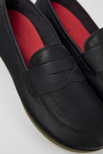 Right Black Leather Loafer for Women