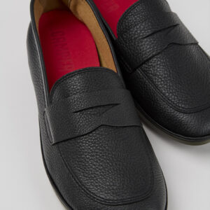 Right Black Leather Women's Shoe.