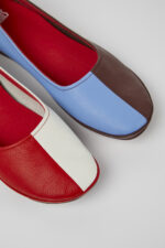 Twins Multicolored leather shoes for women
