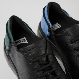 Twins Black leather sneakers for women