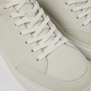 Runner K21 White Leather Shoes for Women.