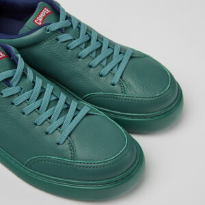 Runner K21 Green leather sneakers for women