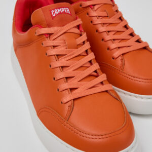 Runner K21 Orange leather sneakers for women