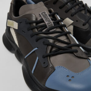 Twins Multicolored leather and textile sneakers for women