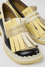 Twins Multicolored leather loafers for women