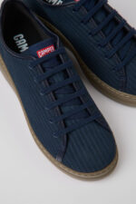 Runner Up Blue recycled leather sneakers for women