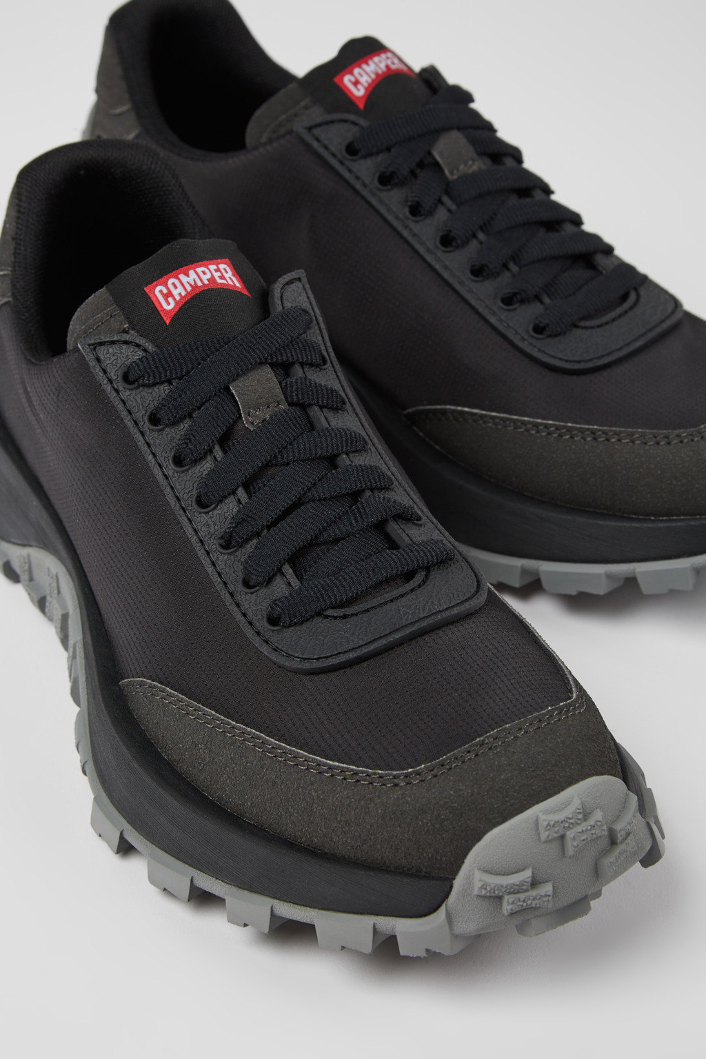 Drift Trail Black textile and nubuck sneakers for women