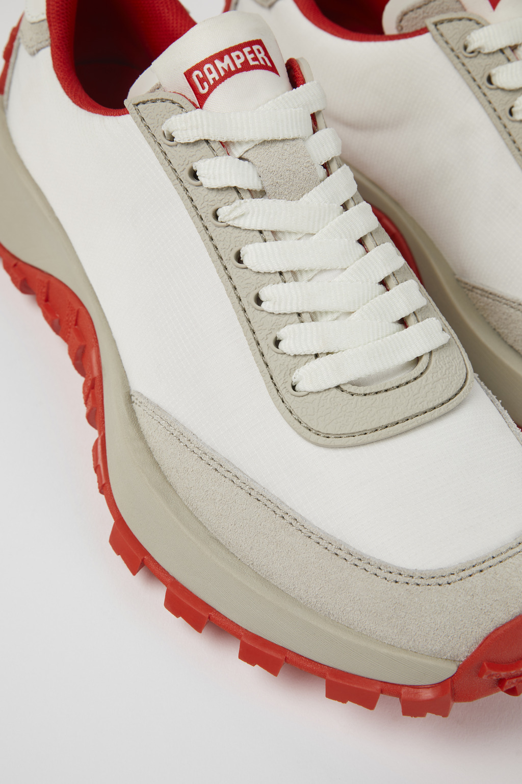 Drift Trail VIBRAM White recycled PET and nubuck sneakers for women