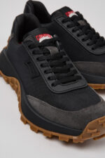 Drift Trail Black and Gray Recycled PET and Leather Sneakers for Women.