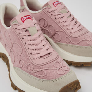 Drift Trail VIBRAM Pink textile and nubuck sneakers for women