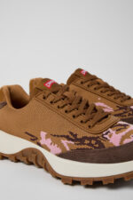 Twins Multicolor Recycled PET and Leather Sneakers for Women.