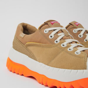 Teix Beige and white recycled textile shoes for women