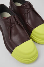 Junction Burgundy leather shoes for women