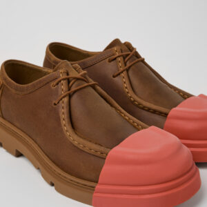 Junction Brown Regenerative Leather Shoes for Women.