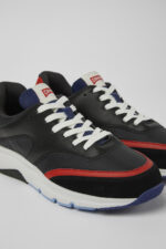 Drift Black and red textile and leather sneakers for women