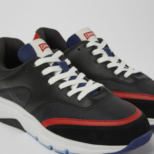 Drift Black and red textile and leather sneakers for women