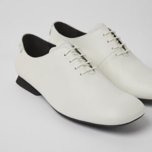 Casi Myra White leather shoes for women
