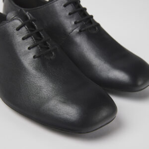 Casi Myra Black leather shoes for women