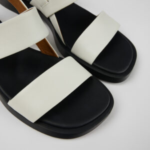 Dana White Leather Sandals for Women.