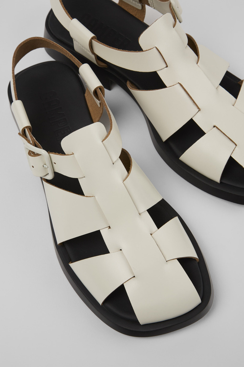 Dana White Leather Sandal for Women