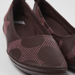 Twins Multicolored leather ballerinas for women
