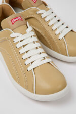 Pelotas XLite Beige leather sneakers for women