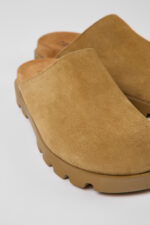 Brutus Sandal Brown Nubuck Clog for Women