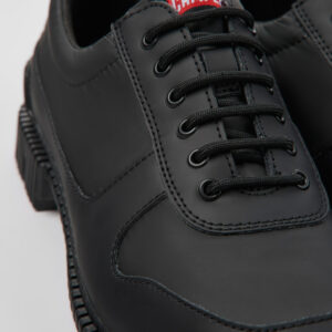 Pix Black leather and recycled PET shoes for women