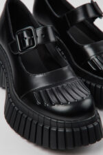 BCN Black Leather Women's Shoe.