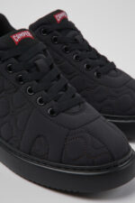 Runner K21 Black textile sneakers for women