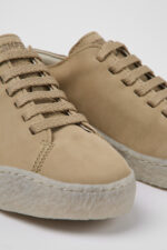 Peu Terreno Beige nubuck shoes for women
