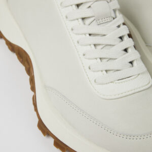 Drift Trail White Leather Sneakers for Women.