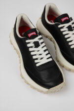 Drift Trail VIBRAM Black Leather/Textile Sneaker for Women