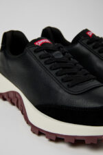 Drift Trail Black Leather and Nubuck Sneakers for Women.