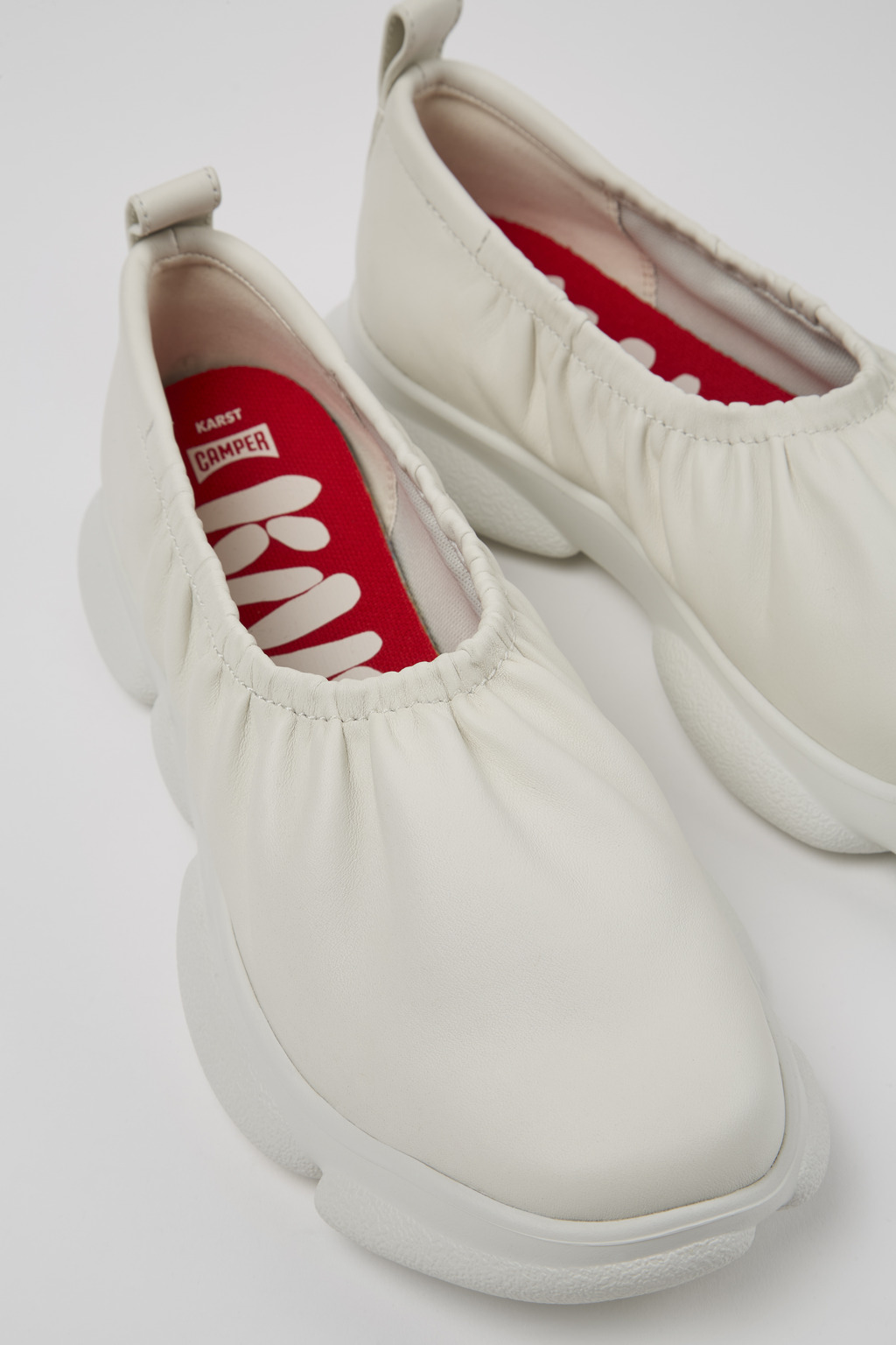Karst White Leather Women's Shoe.