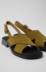 Dana Green Nubuck Sandals for Women.
