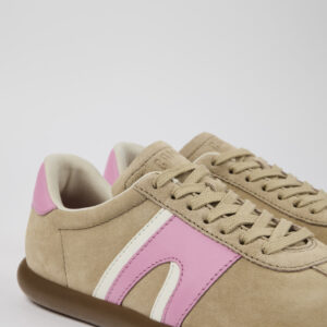 Pelotas Soller Beige Nubuck/Leather Sneaker for Women